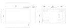 Philips 49BDL4050D - Technical Drawing