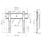 Vogel's - PFW 6400 Display Flat Wall Mount - Technical Drawing
