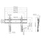 Vogel's - PFW 6810 Display Tilt Wall Mount - Technical Drawing