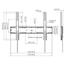 Vogel's - PFW 6910 Display Tilt Wall Mount - Technical Drawing