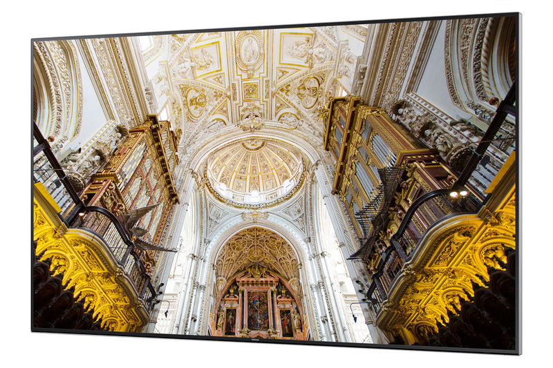Samsung QM85N 85" UHD Digital Signage Display - Angle