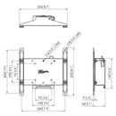 Vogel's PFW 4210 Display Tilt Wall Mount - Technical Drawing