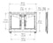 Vogel's - PFW 6880 Video Wall Pop-Out Mount - Technical Drawing