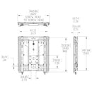 Vogel's - PFW 6885 Video Wall Pop-Out Mount Portrait - Technical Drawing