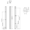 Vogel's Fixed Floor Mount Solution - Technical Drawing
