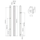 Vogel's Fixed Floor Mount Solution - Technical Drawing
